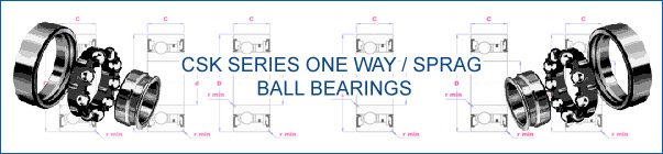 CSK Series One Way - Sprag Ball Bearing