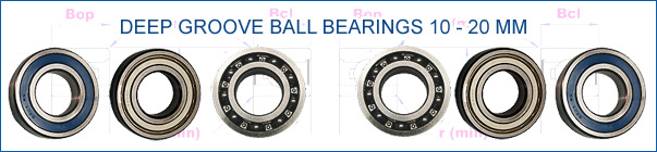 Deep Groove Single Row 10-20 mm