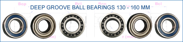 Deep Groove Single Row 130-160 mm