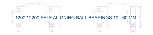 Self Aligning Ball Bearings 10-60 mm