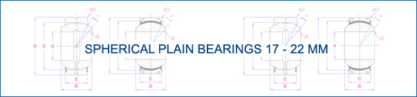 Spherical Plain Bearings 17-22 mm