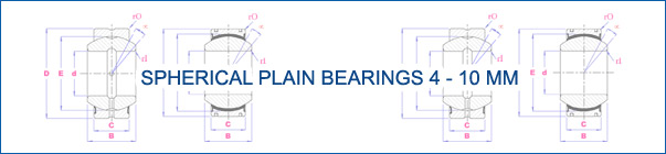 Spherical Plain Bearings 4-10 mm