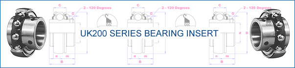 UK200 Series Bearing Insert