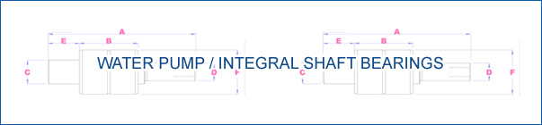 Water Pump - Integral Shaft Bearings