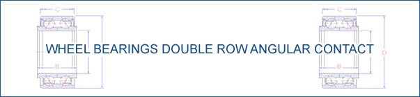 Wheel Bearings Double Row Angular Contact 