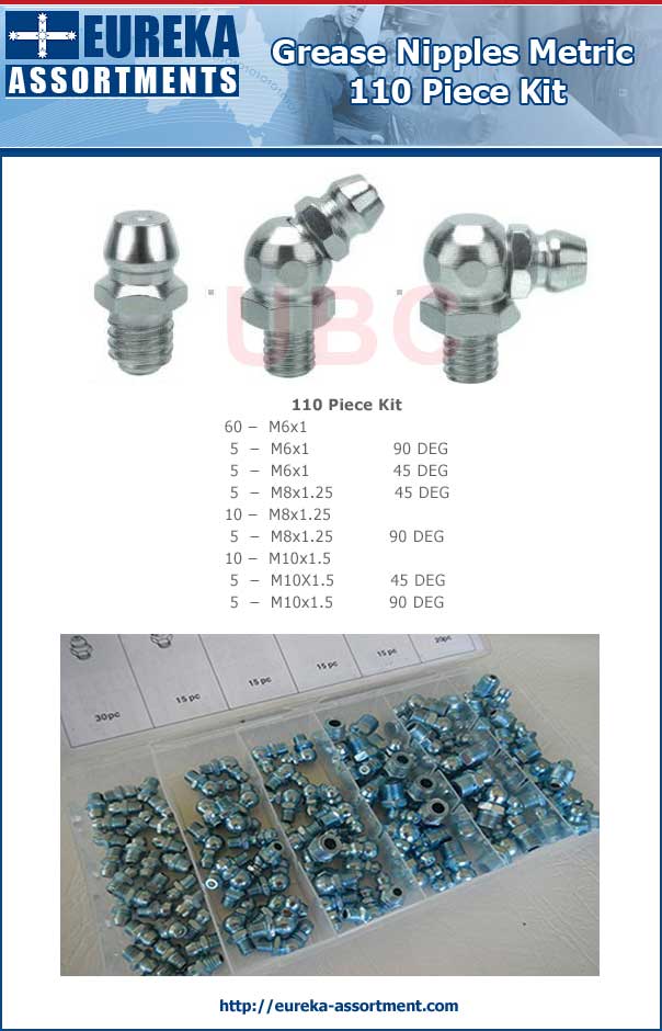 Grease Nipples Metric Kit