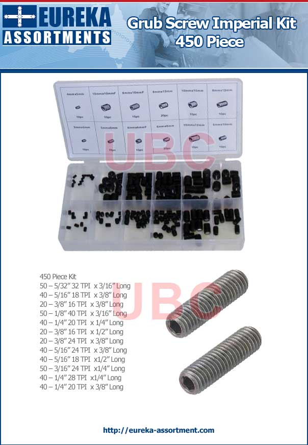 Grub Screw Imperial Kit