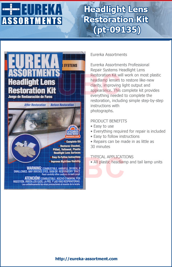 Headlight Lens Restoration Kit