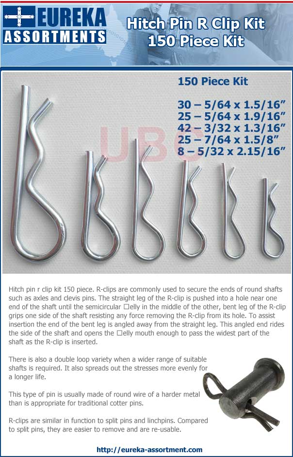 Hitch Pin R Clip Kit