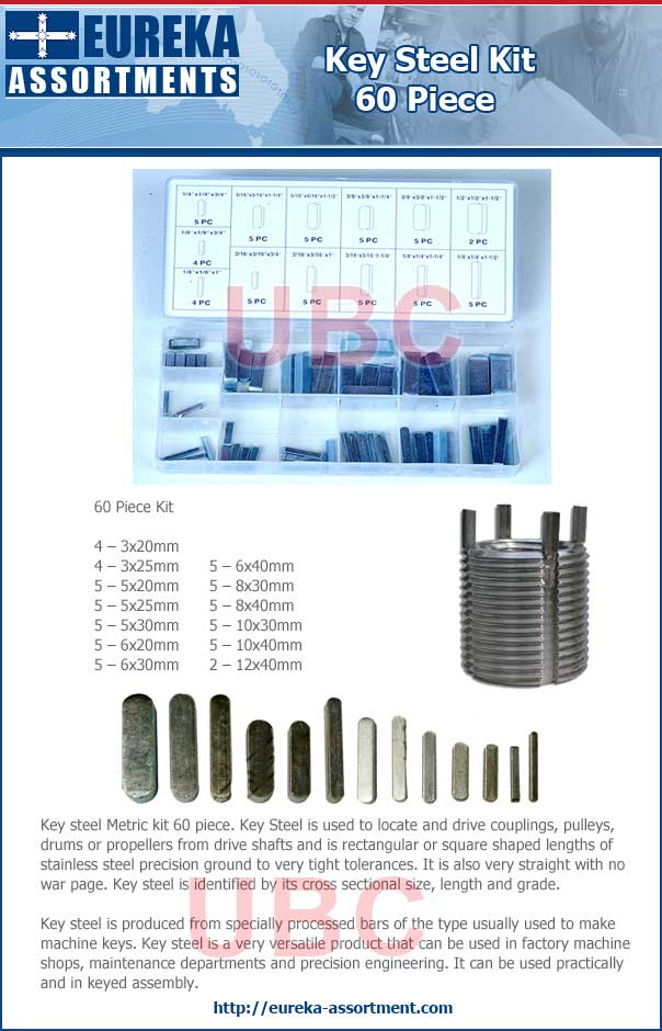 Key Steel Metric Kit