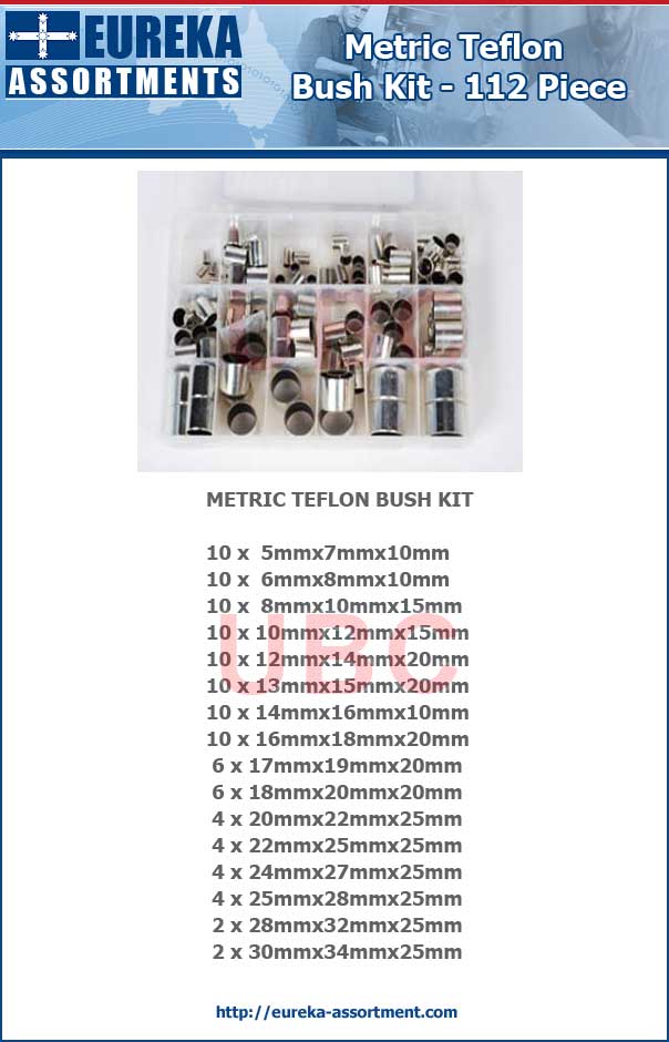 Metric Teflon Bush Kit