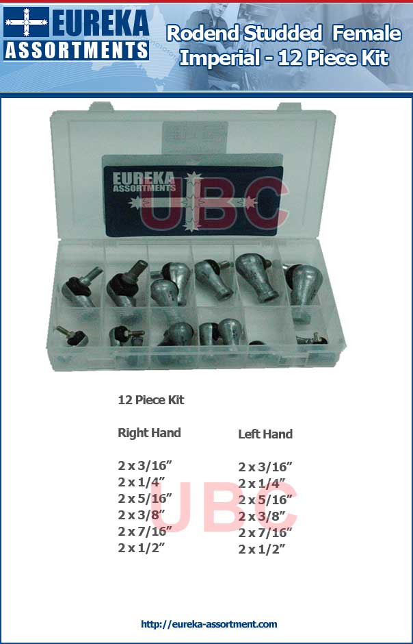 Rod End Studded Female Imperial Kit